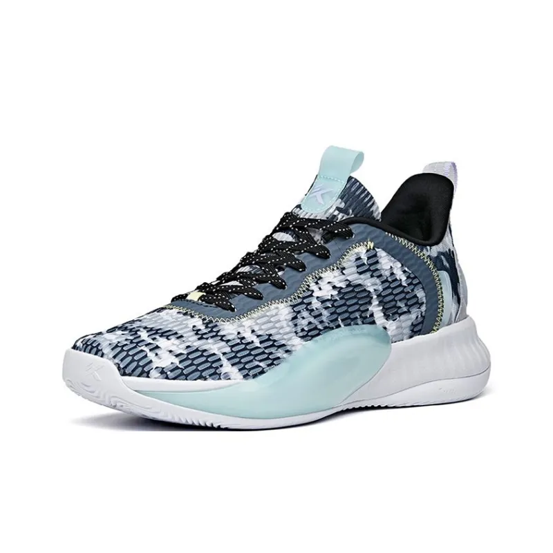 Anta Light Cavalry 6 Cushioning Anti-Slip And Wear-Resistant Low-Top Basketball Shoes White Gray-2