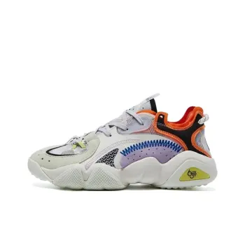 PEAK State Pole 6371 Casual Shoes Men Low Top Ecru/Orange