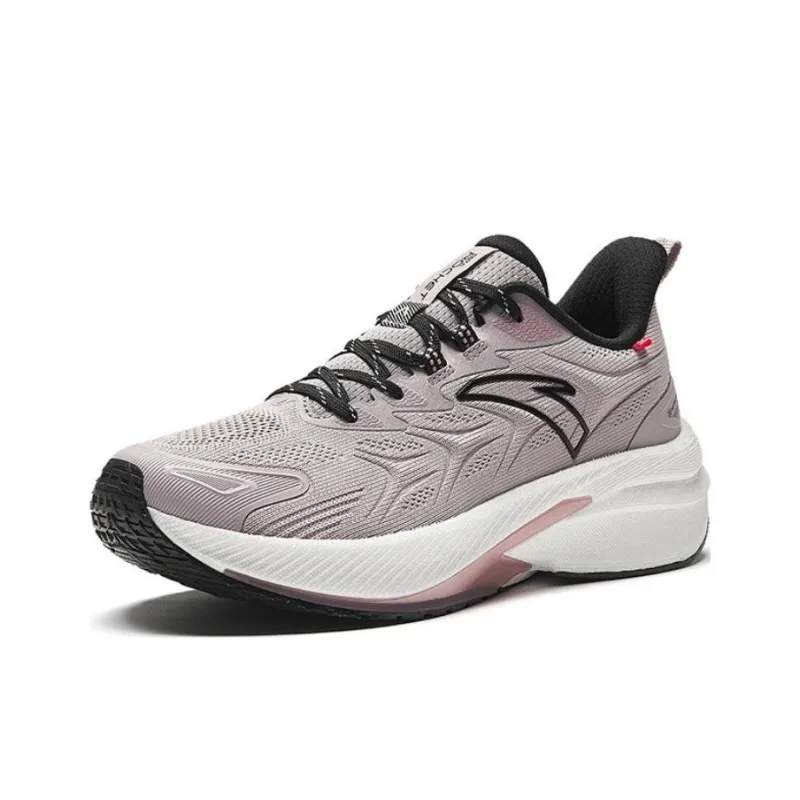 Anta Rocket 5.0 Cushioned Slip Resistant Low Top Running Shoes Women's Gray Black-1