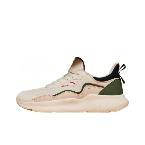 Anta The City Slip Resistant Low Top Casual Shoes Men's Beige Green White