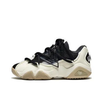 PEAK State Pole 6371 Deconstructed Anti Slip Wear Resistant Low Top Sports Casual Shoes Men's Black Beige White