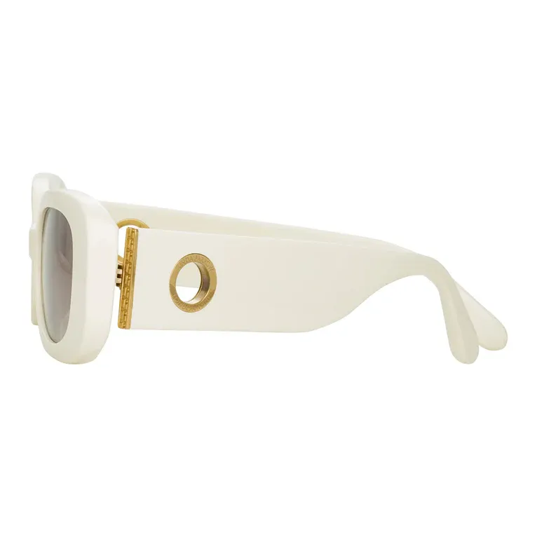 Linda Farrow Lola Reatangular Frame Sunglasses-2