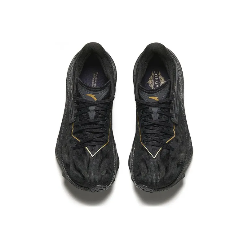 Anta Asphalt Road Fighter 2.0 Cushioning Rebound Low-Top Casual Running Shoes Women's Black Gold-2