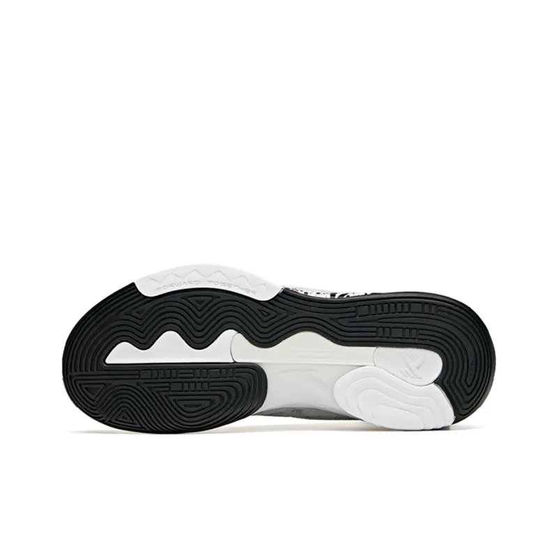 Anta KT6 Thompson Durable Breathable Low-Top Basketball Shoes White Black-4