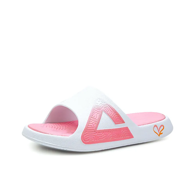 PEAK Slide Slippers Men's Beige White Navy Blue/White Pink-1