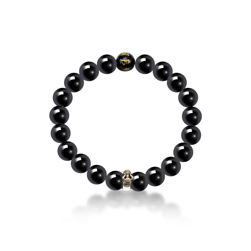 Tanner Obsidian Jade Bracelets Unisex-1