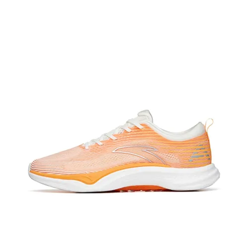 ANTA Four Generations Of Hydrogen Running Running Shoes Men Low-Top Ivory White/Orange