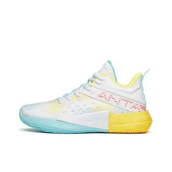 Anta Attack 2 Durable Breathable Low Top Basketball Shoes Jelly Yellow