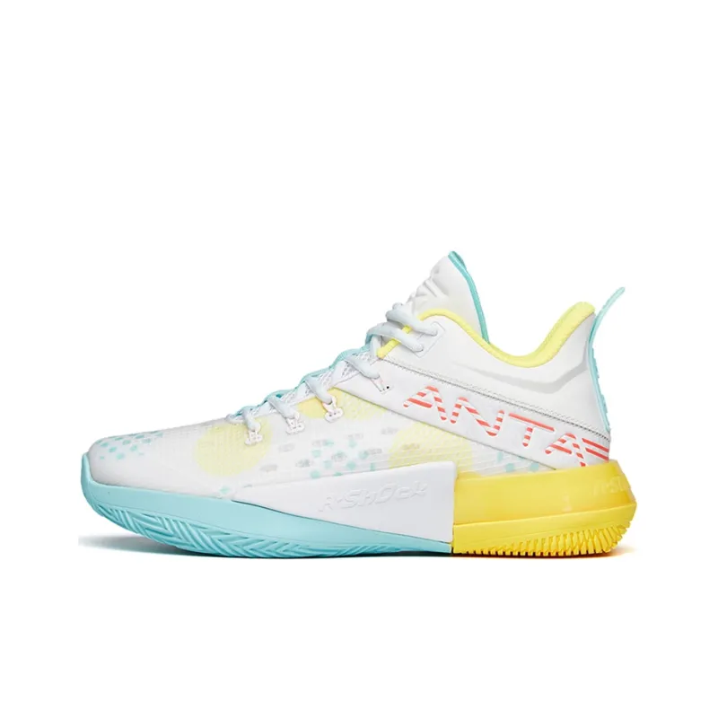 Anta Attack 2 Abrasion Resistant Breathable Low Top Basketball Shoes Men's Jelly Yellow-0