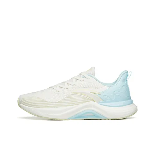 ANTA 2.5 Running Shoes Women's Low-Top Ivory White/Glacier Blue/Princess Green