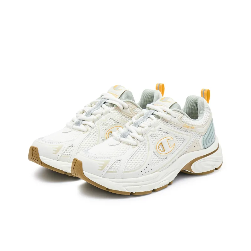 Champion Low-Top Running Shoes Women's Milk White/Frost Light Grass Green-2
