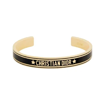 DIOR 21th Century Enamel Code Cuff Bracelet Costume Bracelet