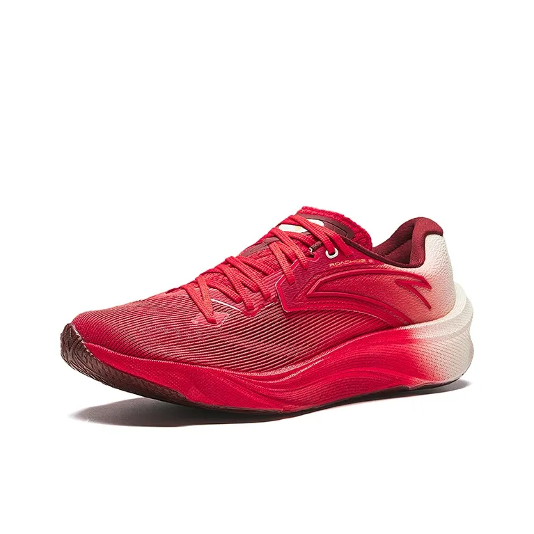 Anta Asphalt Road Fighter 2.0 Cushioning Wear Resistant Low Top Running Shoes Men's Red-1