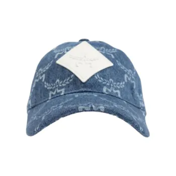 MCM Logo Patch Denim Cap