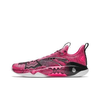 Anta Frenzy 5 Pro Cushioning, Wear Resistant Low Top Basketball Shoes Men's Pink Black