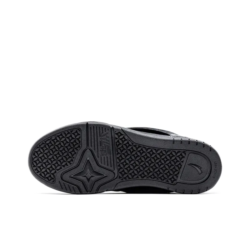 Anta AOJIE Cushioning, Wear Resistant Low Top Skateboard Shoes Men's Black-5