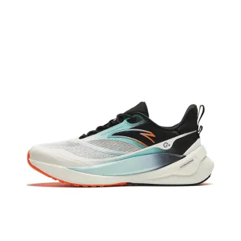 Anta C37 Series Cushioning Breathable Low Top Running Shoes Men's White Blue