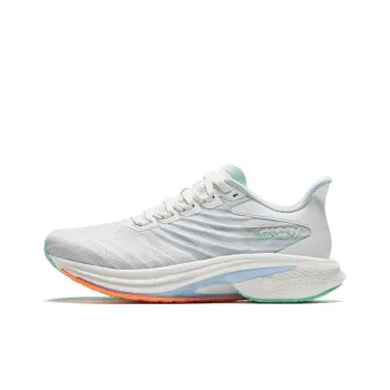 Anta MACH Mach 4.0 Cushioning Wear Resistant Low Top Running Shoes Women's White Blue