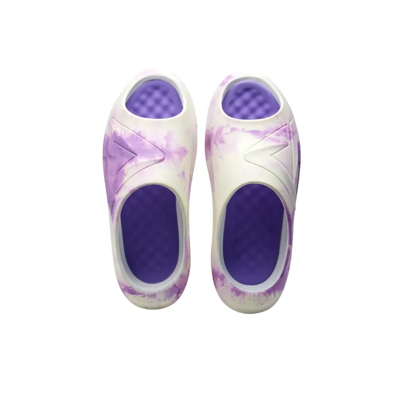 PEAK Very Small Fat Drag Totem Graffiti Slide Slippers Men's Purple-2