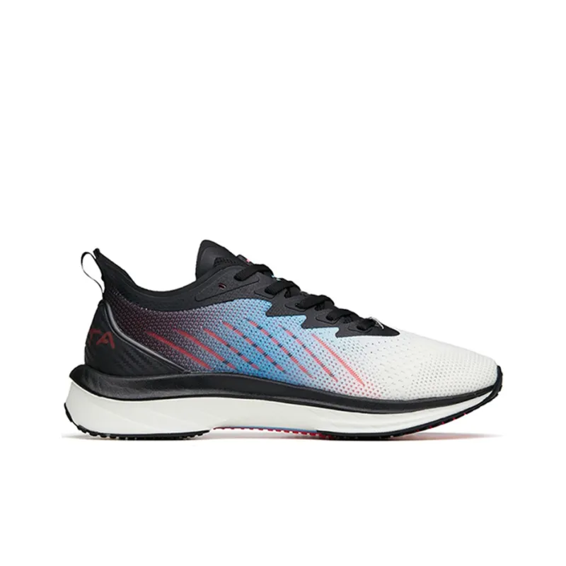 Anta MACH Mach 1.0 Cushioning Anti Slip And Wear Resistant Low Top Running Shoes Men's White Blue Black-1