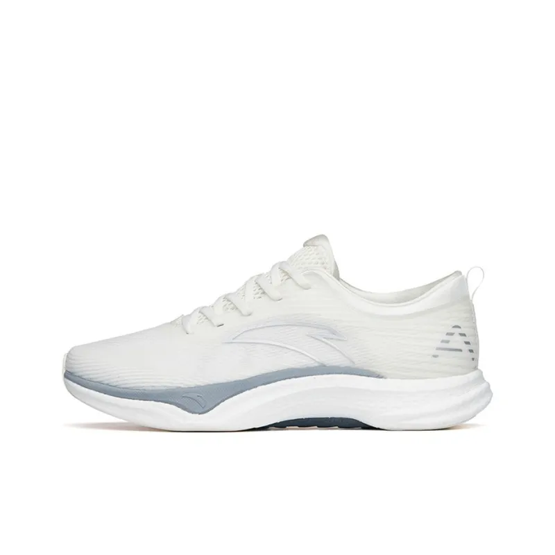 ANTA Four Generations Of Hydrogen Running Running Shoes Women's Low Top Ivory White/Silver-0