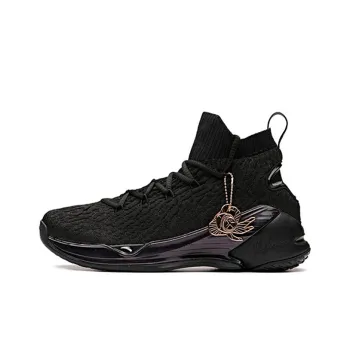 Anta KT4 Pro KT 4 Cushioning Anti Slip And Wear Resistant High Top Basketball Shoes Black