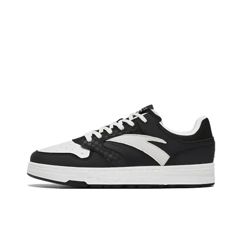 ANTA Street Naughty Skateboard Shoes Women's Low-Top Black/White