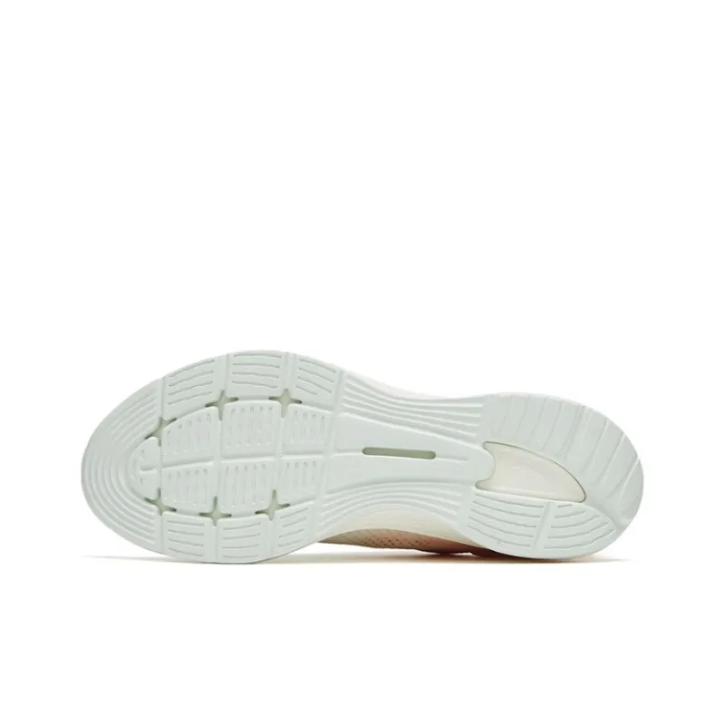 Anta Hydrogen Run V Anti Slip Wear Resistant Low Top Casual Running Shoes Women's White Pink-4