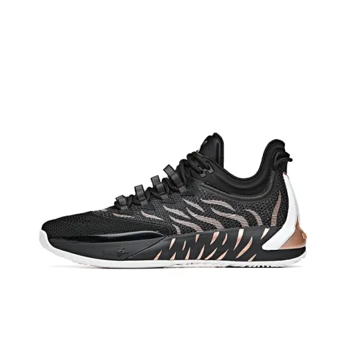 Anta GH1 Gordon Hayward Wear Resistant Slip Resistant Low Top Basketball Shoes Men's Black Gray