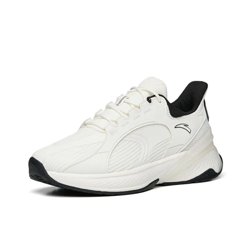 Anta C37 Series Overwhelming Slip Resistant And Breathable Low Top Running Shoes Women's White Black-2