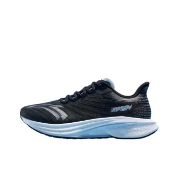 Anta MACH 4.0 Cushioned Slip Resistant Abrasion Resistant Low Top Casual Running Shoes Men's Black Blue