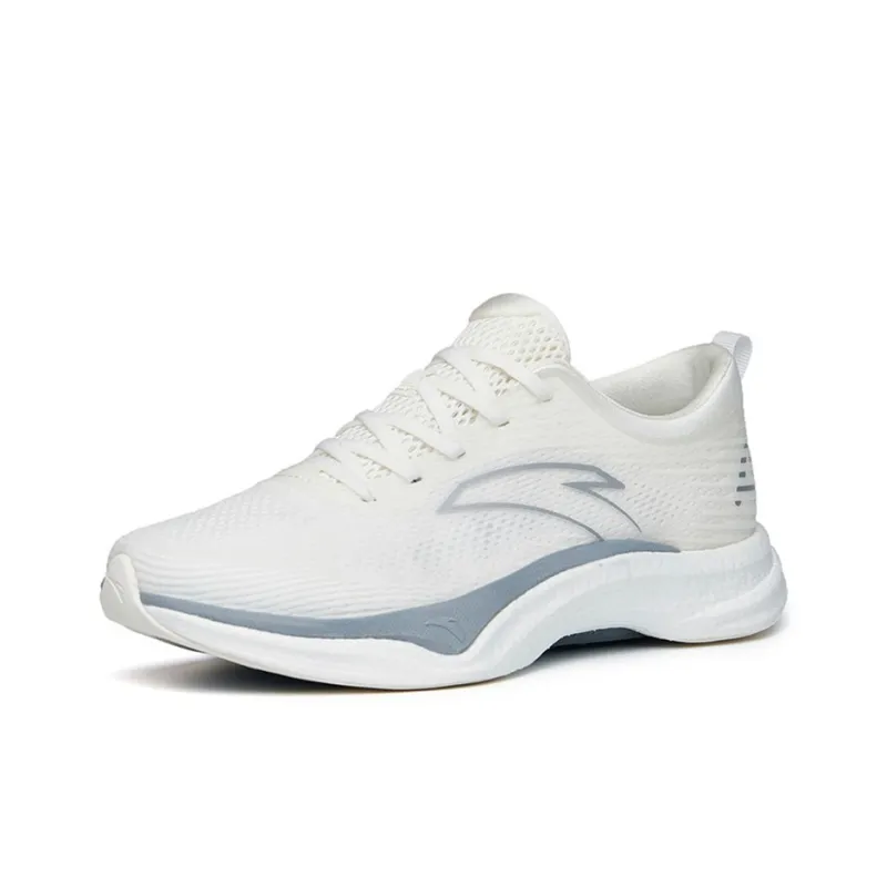ANTA Four Generations Of Hydrogen Running Running Shoes Women's Low Top Ivory White/Silver-1