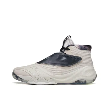 Anta KT6 Galaxy Flow Cushioning Anti Slip And Wear Resistant High Top Basketball Shoes Men's Gray White