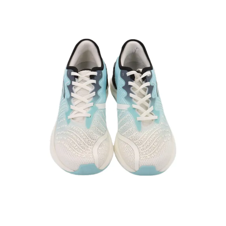 Anta Tron 2.0 Cushioned Anti-Slip Wear-Resistant Breathable Lightweight Low-Top Running Shoes Men's White Blue Black-3