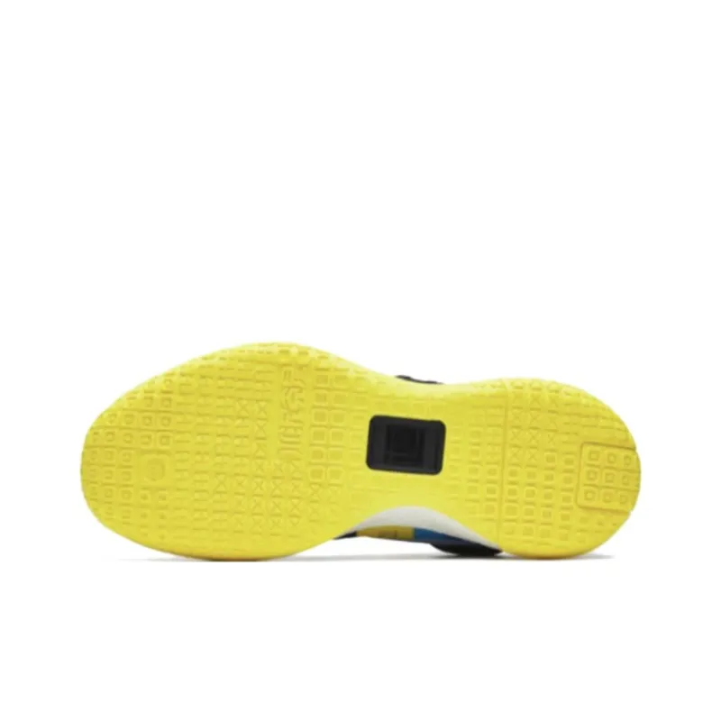 Anta Bastard Cushioning Anti Slip And Wear Resistant Low Top Basketball Shoes Men's Black Yellow-4