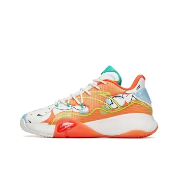 Anta A Flash Bubble 1.0 Cement Bubbles Low Top Performance Basketball Shoes Koi Fish Color Scheme