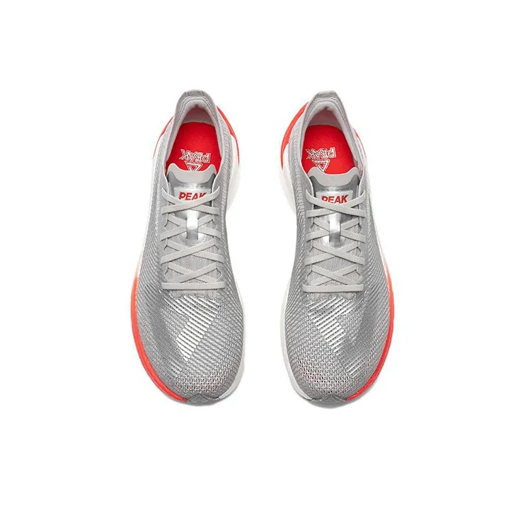 PEAK UP30 2.0 Elite Abrasion Resistant Breathable Low Top Running Shoes Men's Silver-2