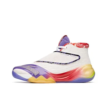 Anta KT6 ' New Year ' Anti Slip Wear Resistant High Top Basketball Shoes White Red Purple