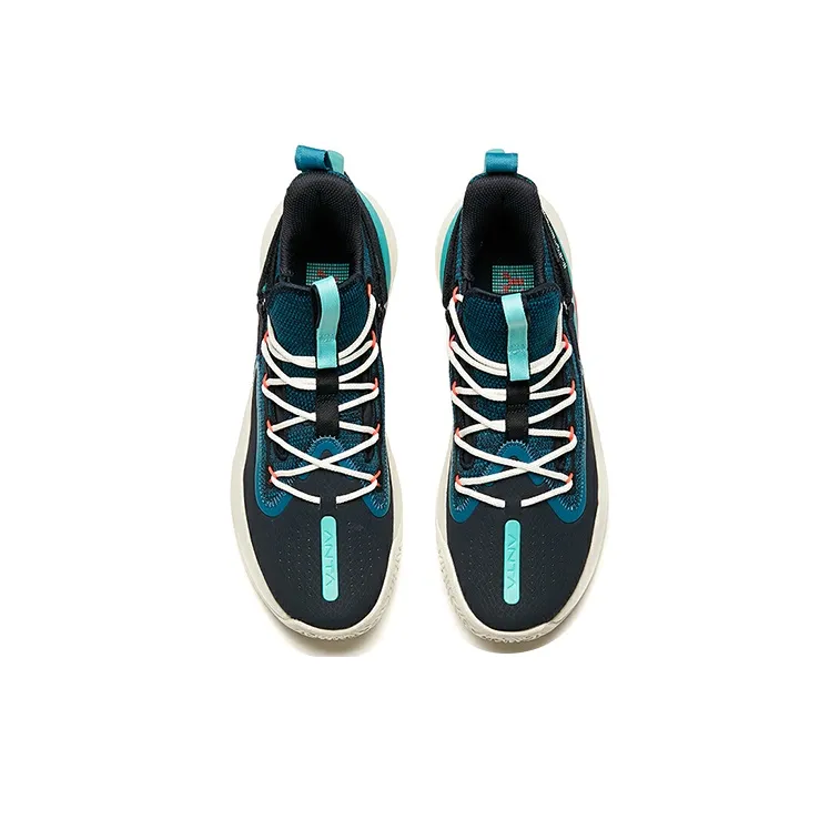 Anta UFO2.0 Performance Basketball Shoes Men's Dark Blue Black-2