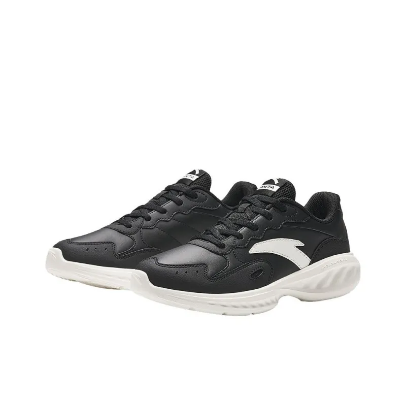 Anta Nebula Abrasion Resistant Low Top Running Shoes Women's Black-1