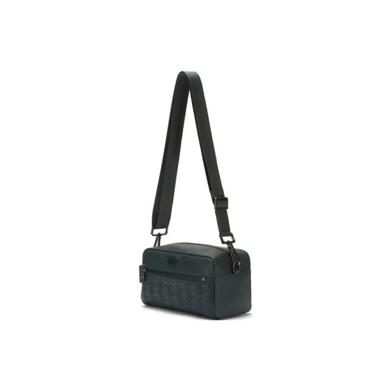 LACOSTE Polyurethane Handbag Shoulder Bag Crossbody Bag Regular Men's Dark Green-1