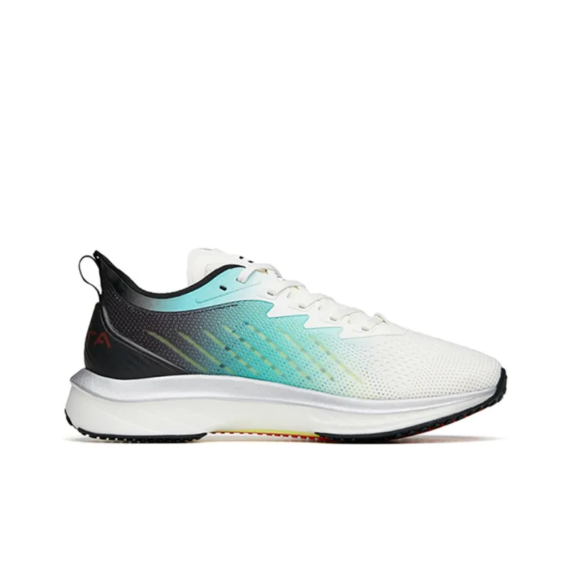ANTA MACH 1.0 Running Shoes Men Low Top Ivory White/Fluorescent Water Green/Black-1