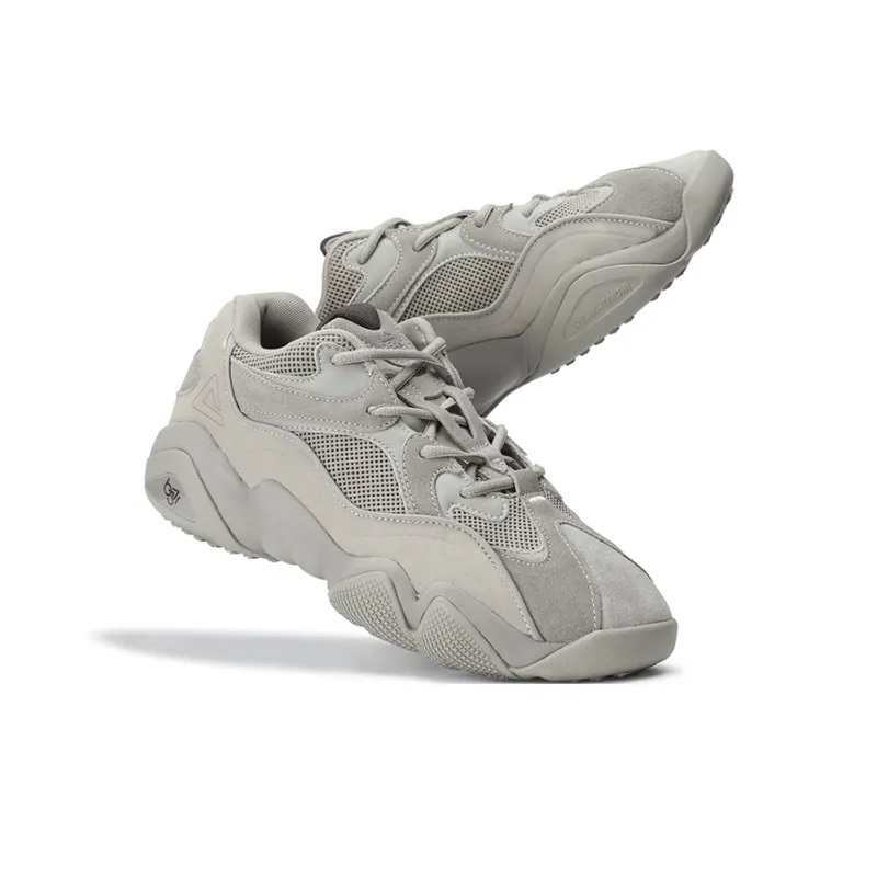PEAK State Pole 6371 Low Top Chunky Sneakers Men's Bilbao Gray-3