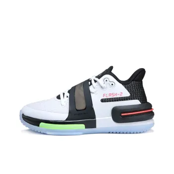 PEAK Taichi Flash 2nd Generation Cushioning Anti Slip And Wear Resistant Low Top Basketball Shoes White Black