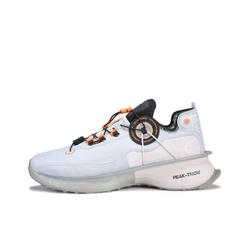 PEAK Light Wheel Cushioning Anti Slip And Wear Resistant Low Top Running Shoes Men's Gray Black Orange