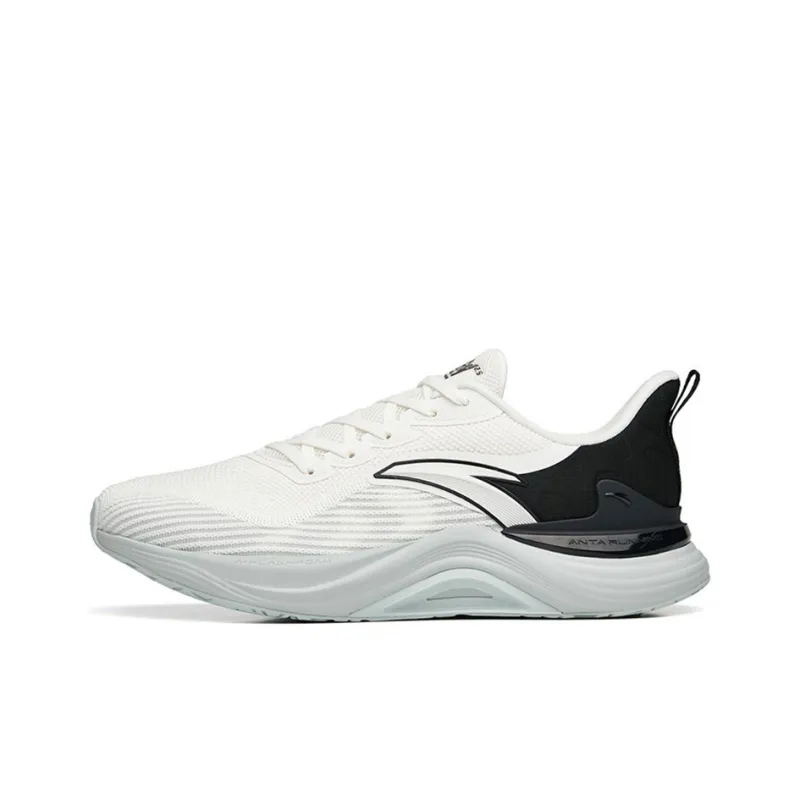 Anta 2.5 Breathable Lightweight Low Top Running Shoes Men's White Black-0