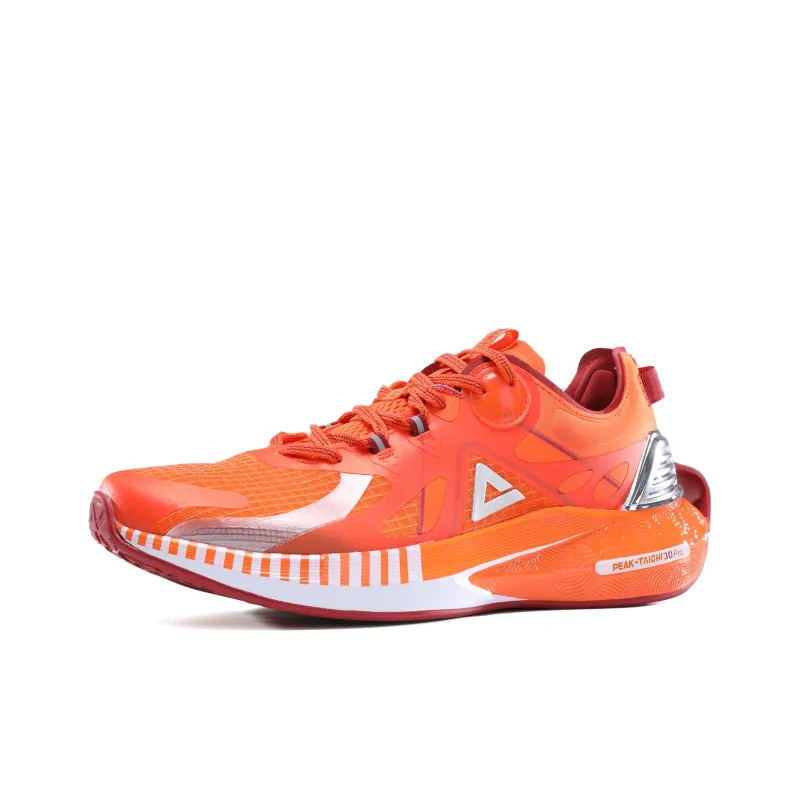 PEAK Tai Chi 3.0 Pro Abrasion Resistant Breathable Low Top Taichi Running Shoes Men's Orange-1