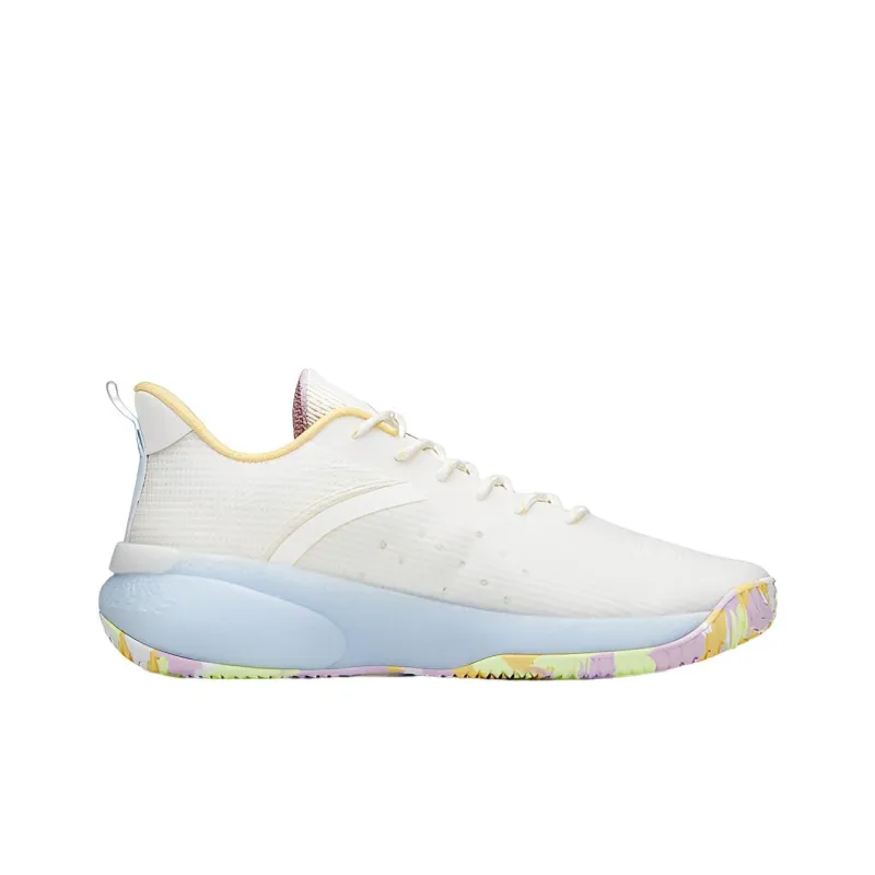 ANTA Cement Busters Basketball Shoes Men Low Top Ivory White/Light Yellow-1