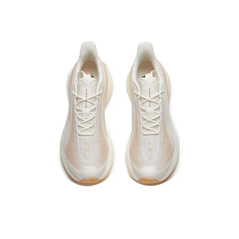 Anta C37 2.0 Cushioned Anti-Slip And Wear-Resistant Lightweight Low-Top Running Shoes Men's White Orange-2