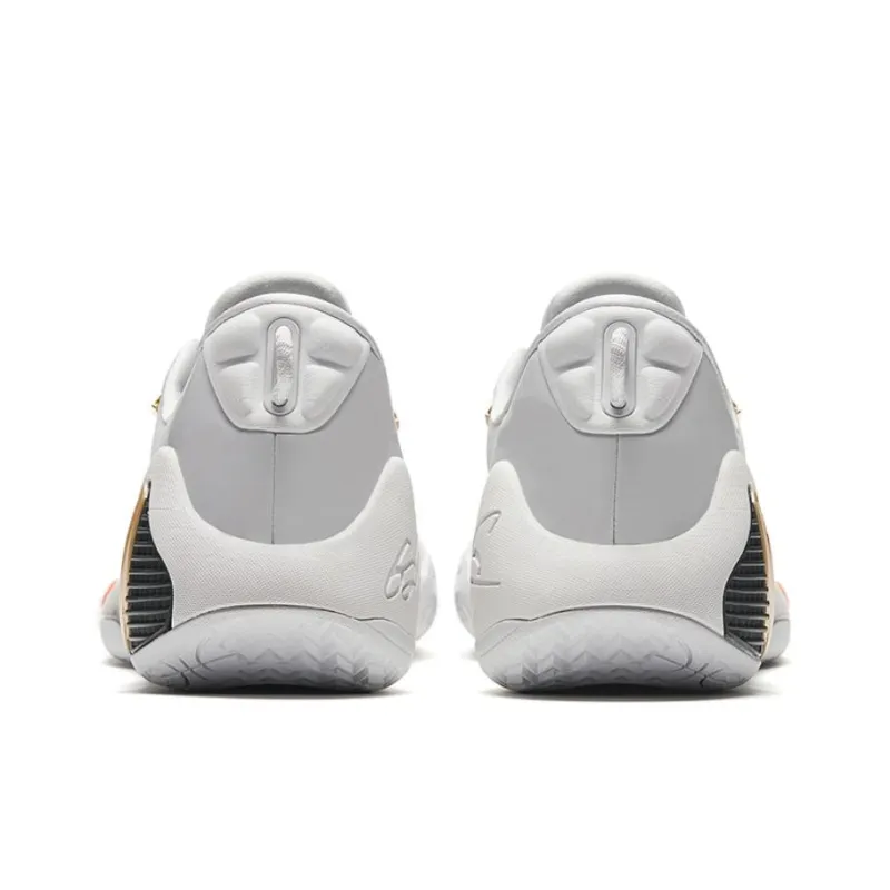 ANTA GH4 Basketball Shoes Men Low Top Sand Grain Gray/Castle Gray-3